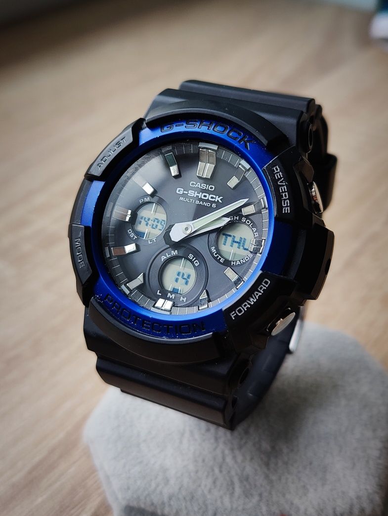 Casio G-Shock GAW-100B-1a2 instrukcja PL, tough solar multiband 6