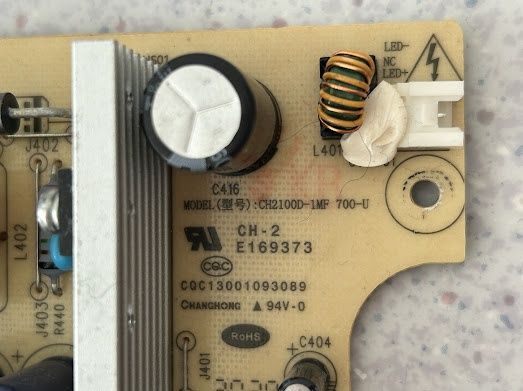 Блок питания + шлейка CH2100D-1MF 700-U

Блок питания LED телевизор