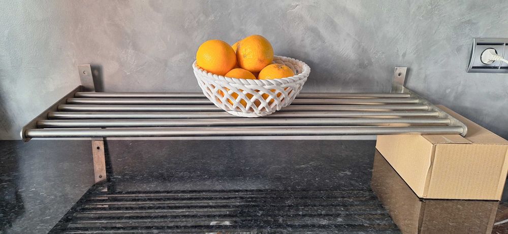 2 Prateleiras de cozinha em Aço. Design Moderno