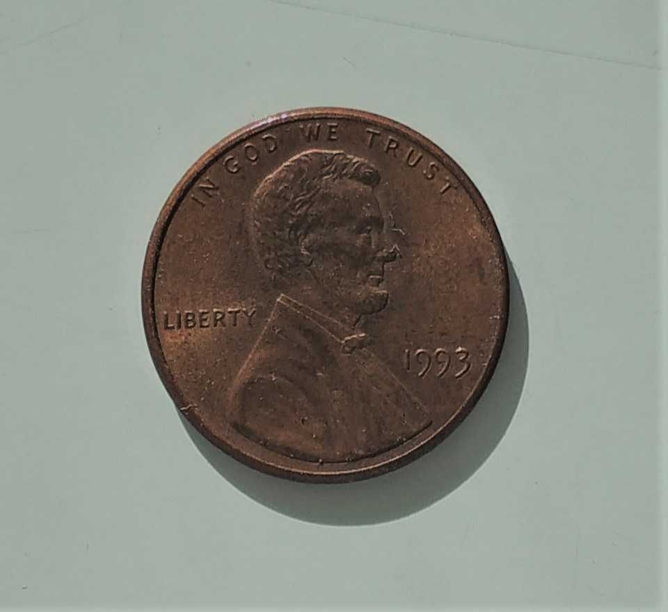 Монеты США 1 цент / One Cent 1986/1993/2003 годы, XF