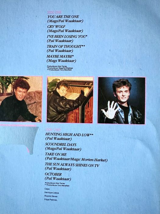 Disco vinil a-ha on tour in Brasil