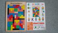 Tetris układanka drewniana klocki zabawka puzzle