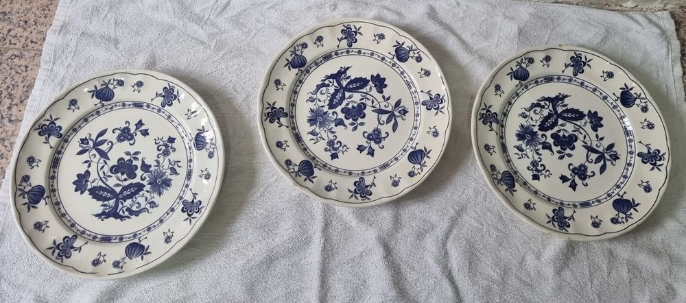 Conjunto de 3 pratos decorativos italianos