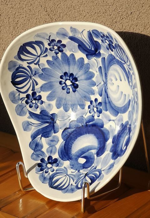 Fajans Włocławek. Kosz na owoce. Patera.