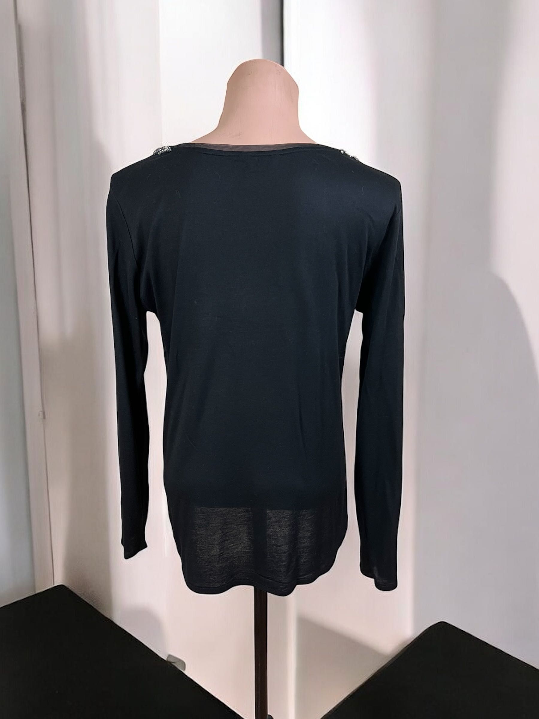 Massimo Dutti roz. M damska bluzka z długimi rękawami