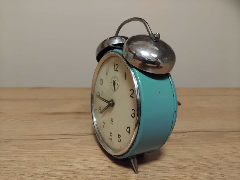 Poltik budzik polski zegar ponad 50 letni sprawny