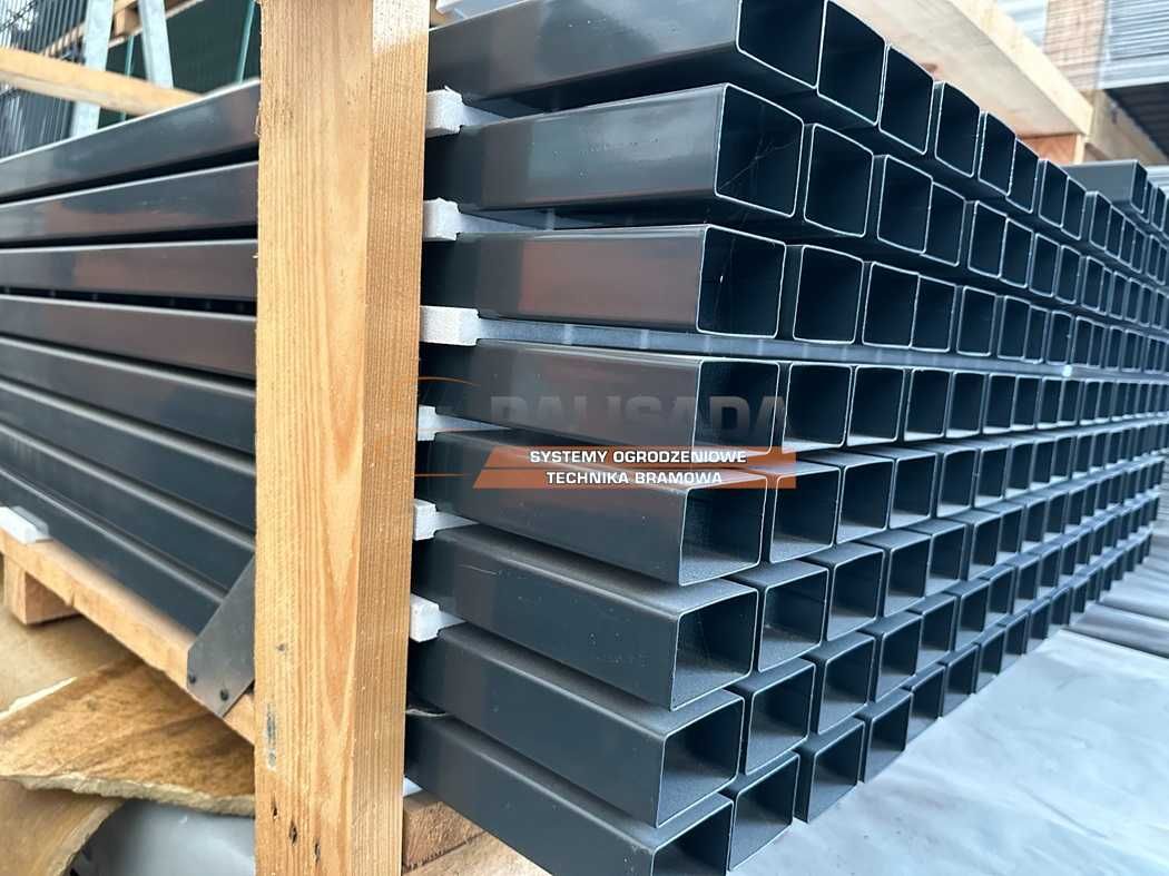 SŁUPEK OGRODZENIOWY 230 cm - SŁUPKI 60X40X1,25 mm - 2,3  Ocynk + KOLOR