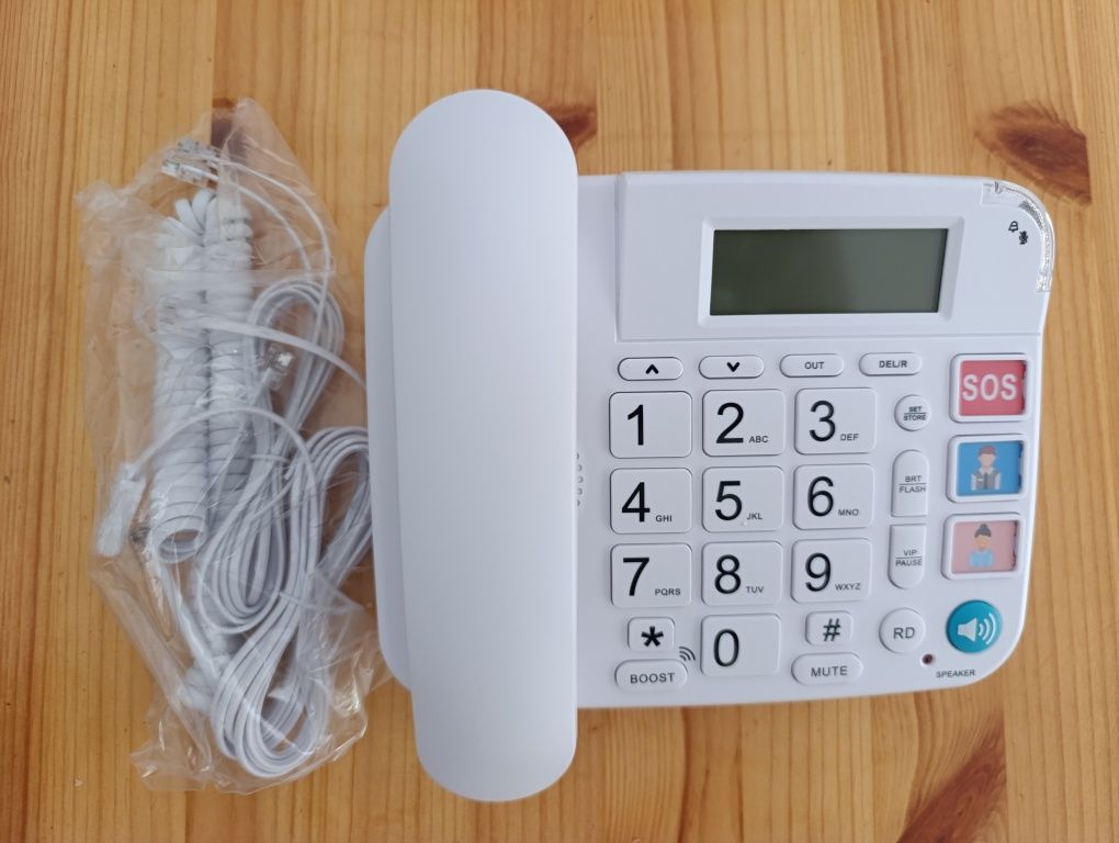 Telefon stacjonarny, przewodowy OR-813 z dużymi przyciskami