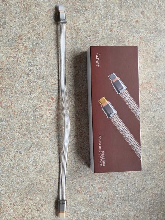 Kabel DDHIFI TC19CC COMET USB-C OTG z czystego srebra,  25 cm