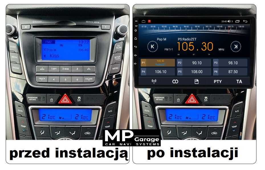 HYUNDAI i30 Nawigacja Android 4G DSP Qled CarPlay/AA Montaż!!!