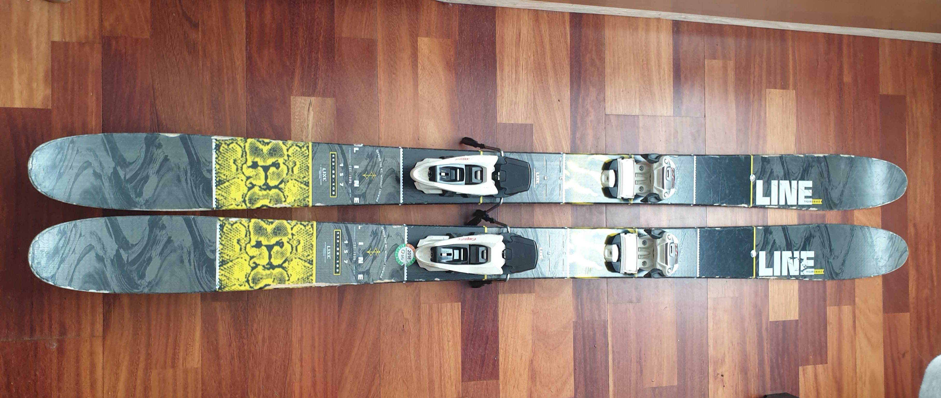 narty freestyle LINE TIGERSNAKE, TWINTIP  157 cm head, volkl 160