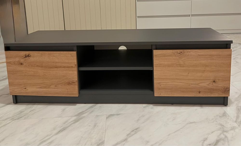 Szafka RTV 120 cm dąb naturalny BRW