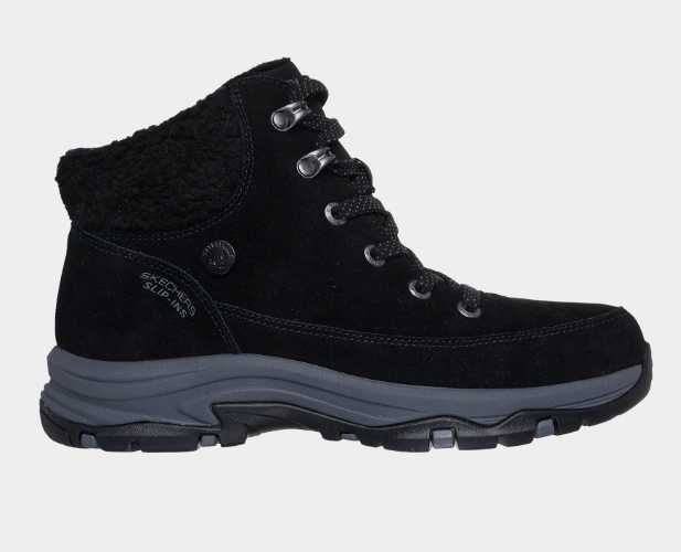 Оригінальні жіночі черевики skechers / черевики чорного кольору