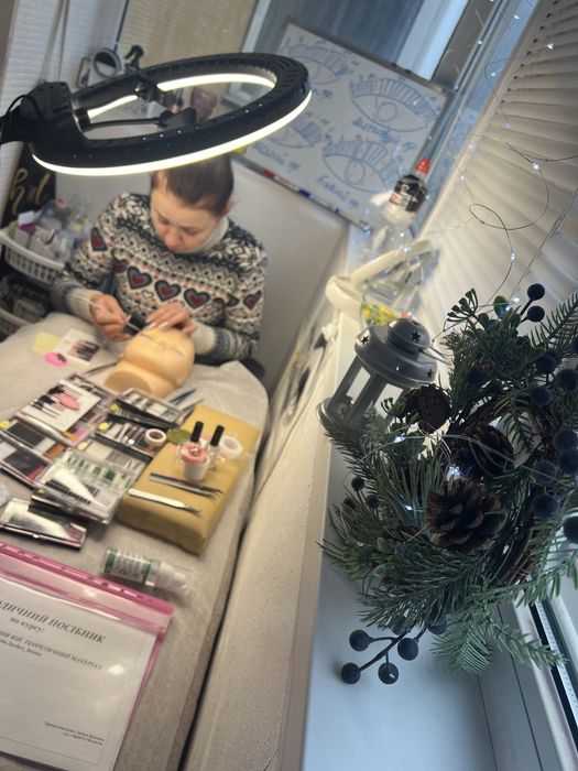 Обучение наращиванию/ламинированию ресниц и бровейОн/офлайн.Поскот.