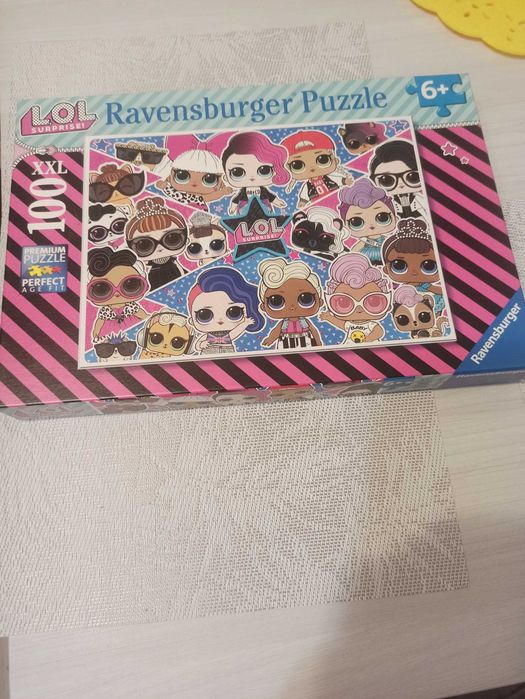 3 sztuki, Puzzle 7+, LOL, kraina lodu, księżniczka