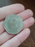 Jordan Jordania half 1/2 dinar moneta