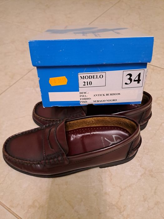 Sapatos de criança nº34 bordeaux