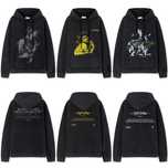 OFF-white худи мужское оверсайз унисекс черное с капюшоном оригинал