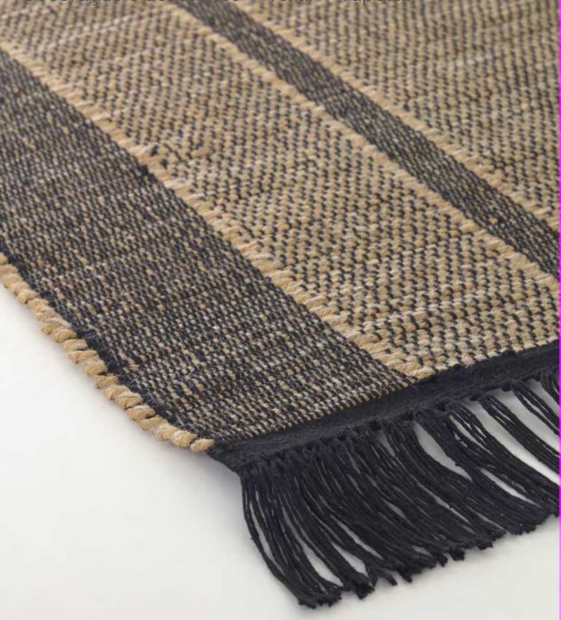 Tapete Brunilda preto e castanho 200x300cm Kave Home NOVO