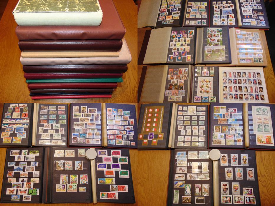 12 Klaserów - Wielka ładna kolekcja znaczków