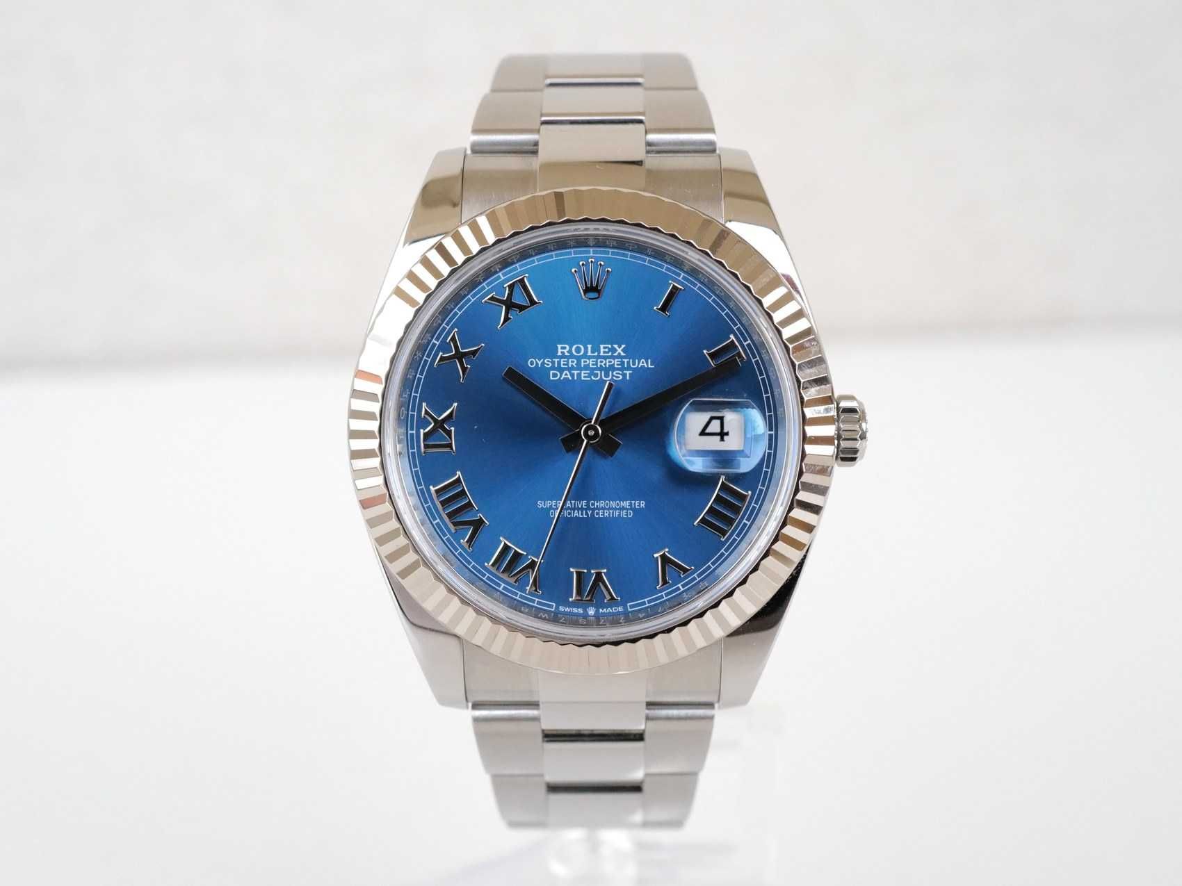 Rolex Datejust 41 mm Blue Roman Dial Oyster