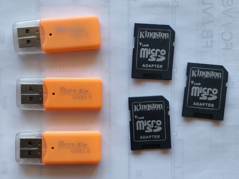 MicroSD USB MMC перехідники