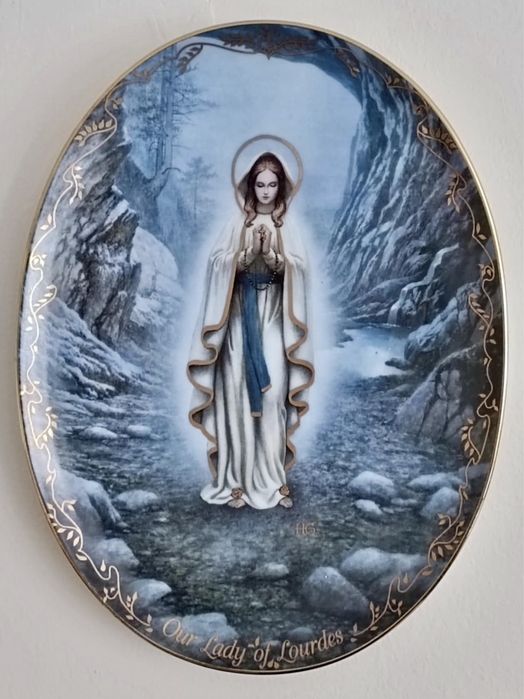 *BRADEX PEŁNY ZESTAW x12 MARIA MATKA BOŻA Kolekcjonerski Talerz obraz