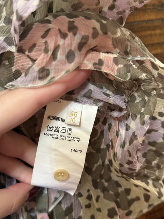 Valentino топ блузка шелковая винтаж