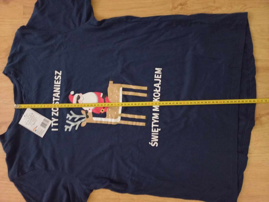 Koszulka t-shirt męska świąteczna L