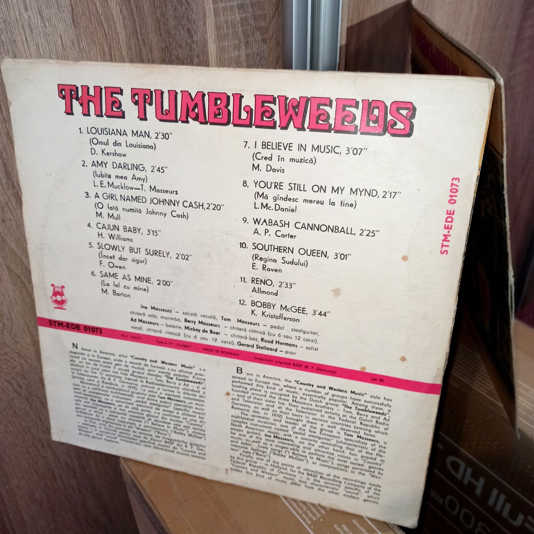 Tumbleweeds (Country And Western Music) 1975 г. Виниловая пластинка