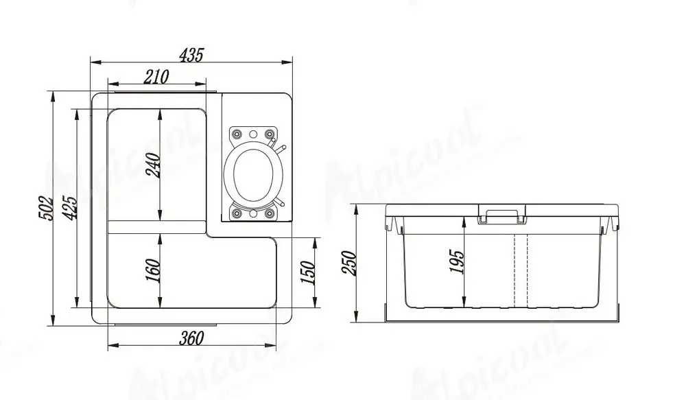Автохолодильник компресорний Alpicool АRC22 (22 літри) для Фури