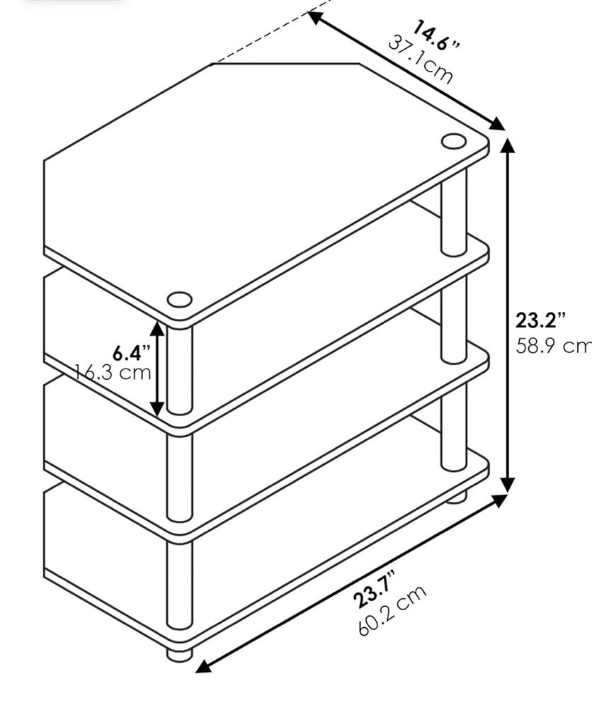 Komoda ,4- poziomowy stojak biurowy 60,2x37,1x58,9 cm