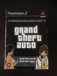 GTA Grand Theft Auto Double Pack PS2 Komplet instrukcja mapa karta rej