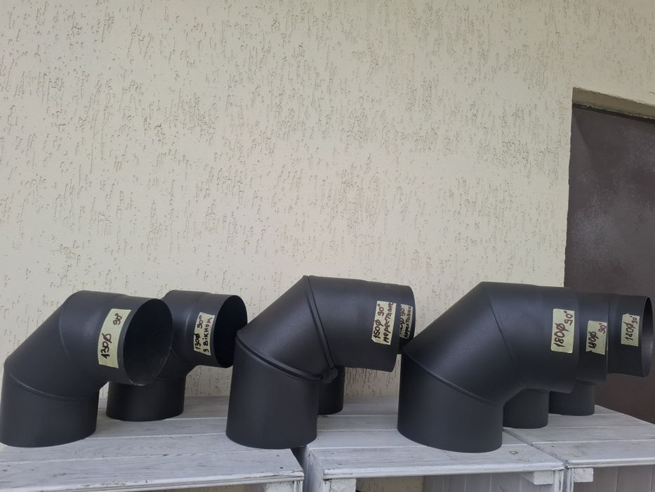 Коліна на димохід жаростійкі Parkanex / труби /коліна на димохід 1.5мм