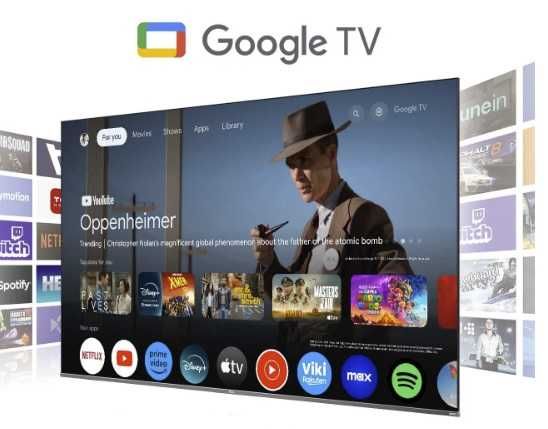 Telewizor QLED TCL 50C69B 50 cali 4K UHD, Wifi, Google TV