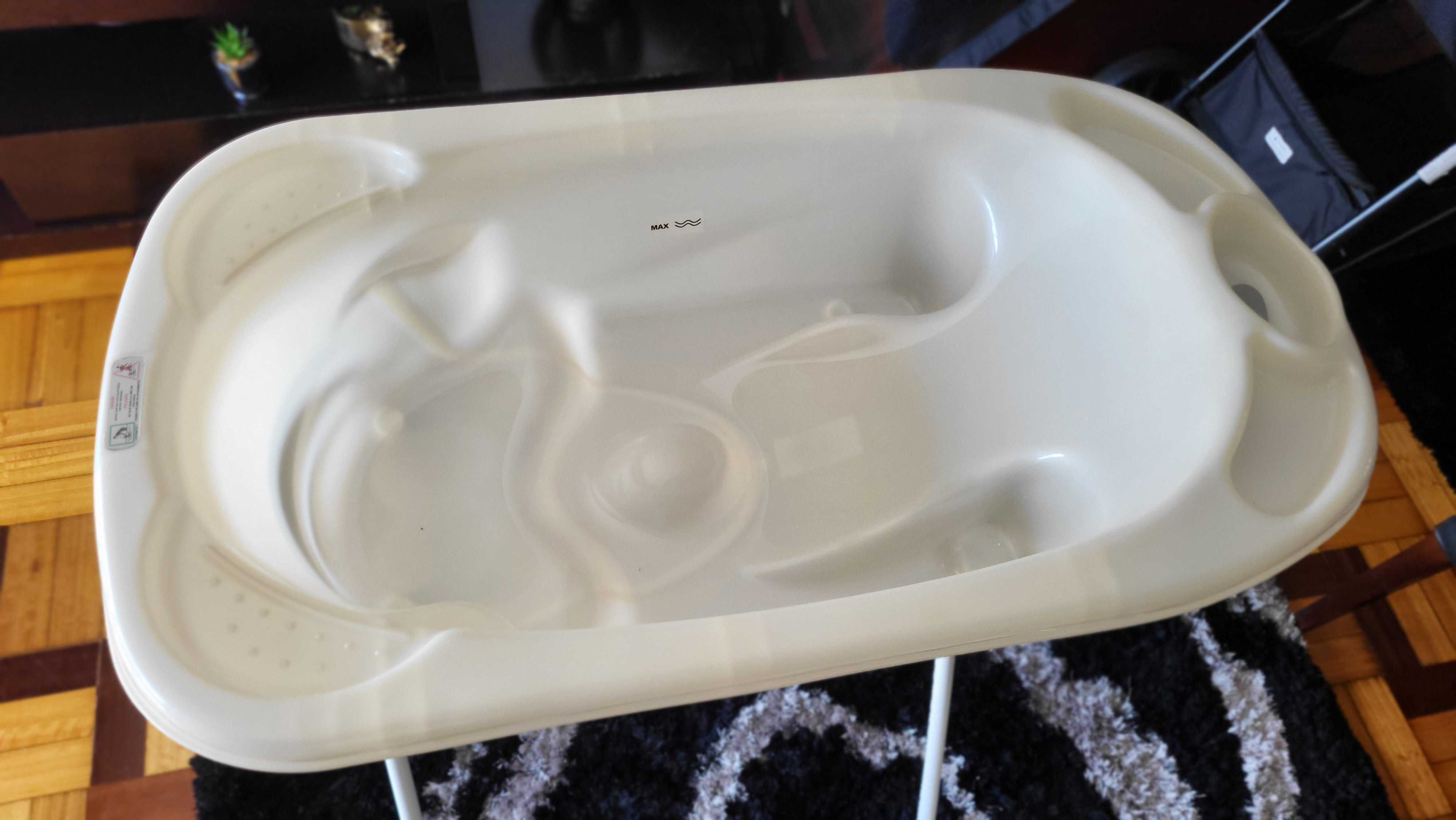Banheira de Bébé ergonómica com Suporte
