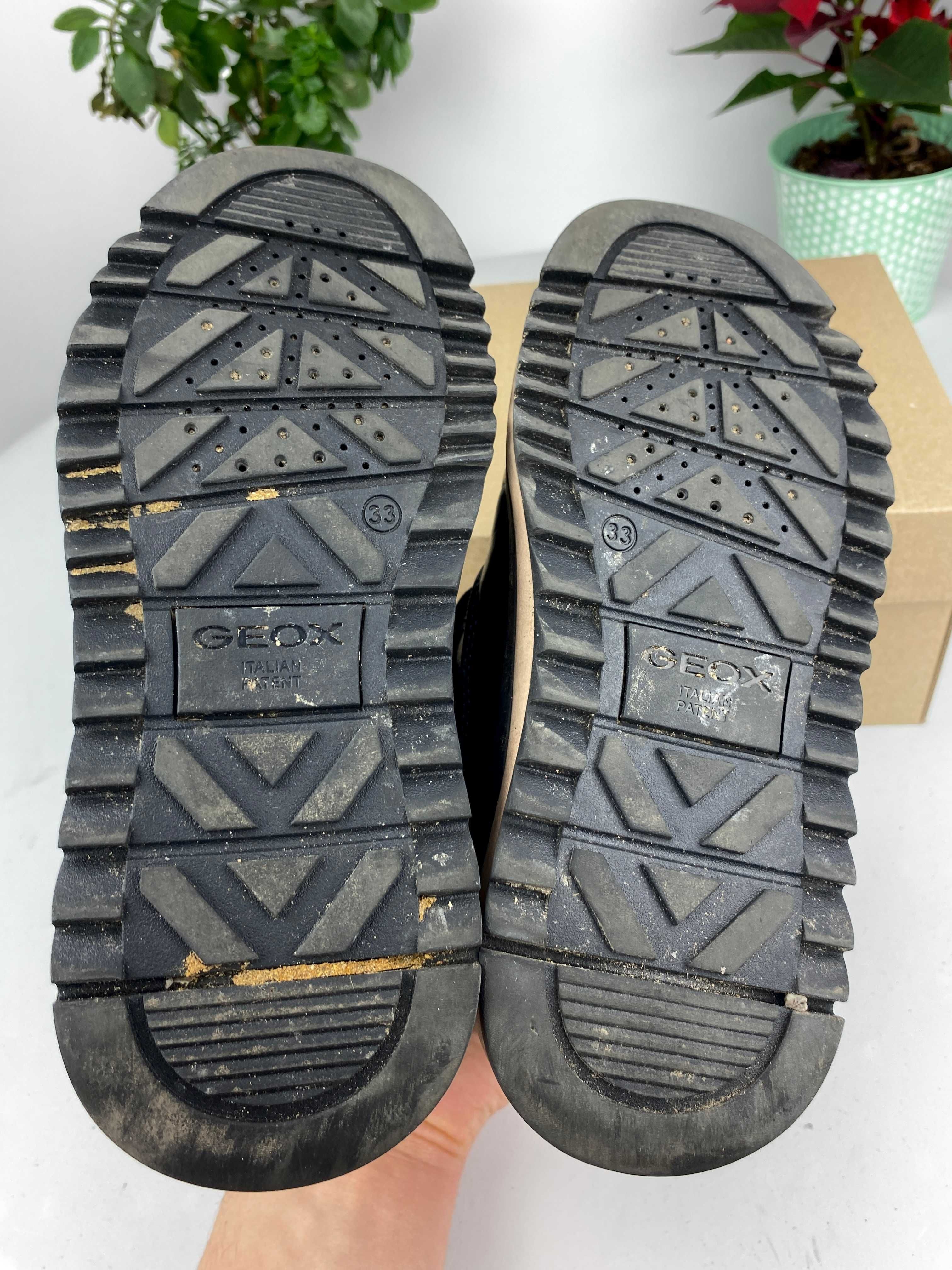 czarne złote buty śniegowce dziecięce geox r. 33 nr163