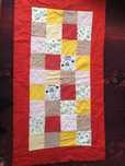 Narzuta patchwork na łóżko dziecięce 160cm