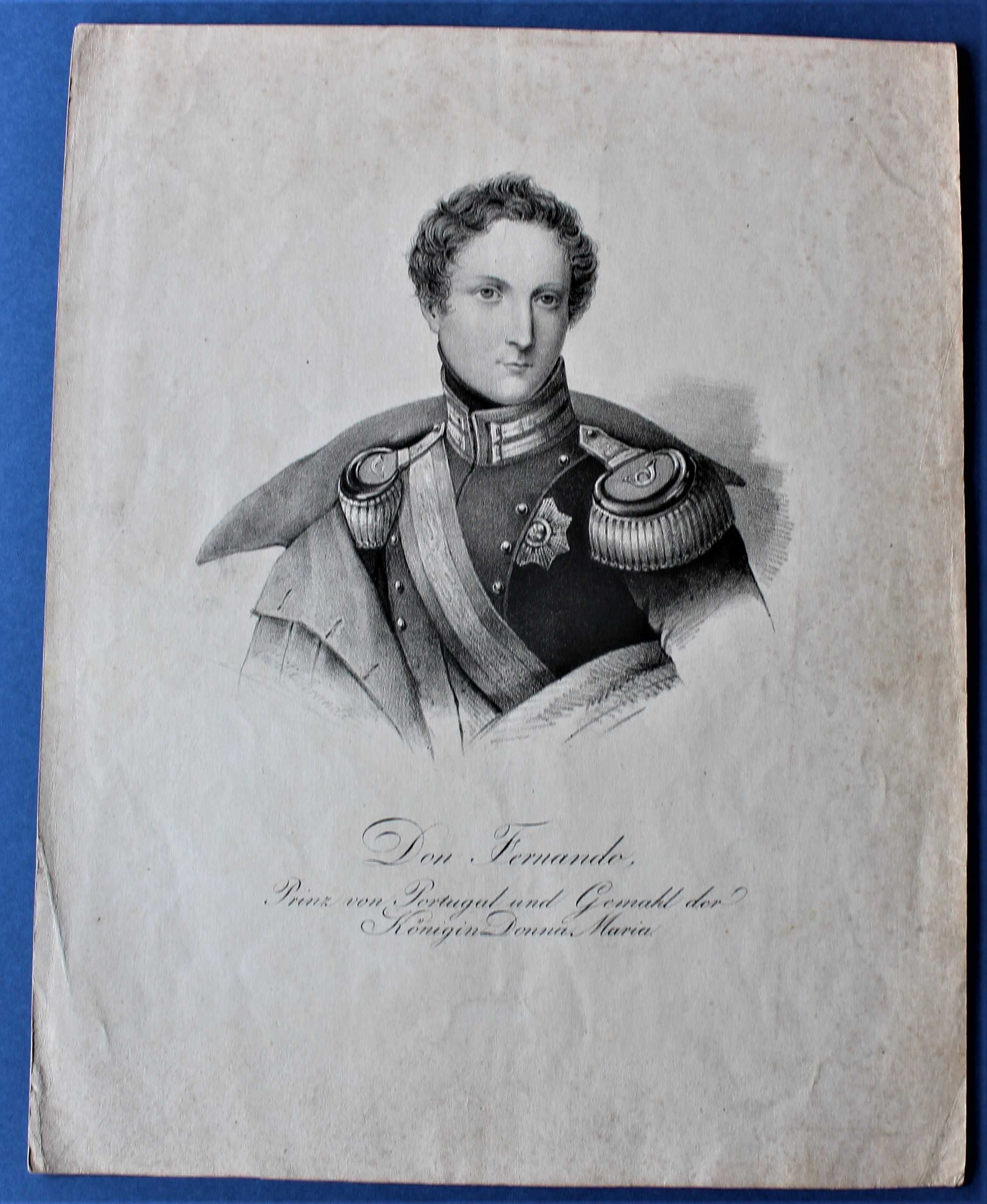 D. FERNANDO DE SAXE-COBURGO-GOTHA UNIFORME CAÇADORES 5