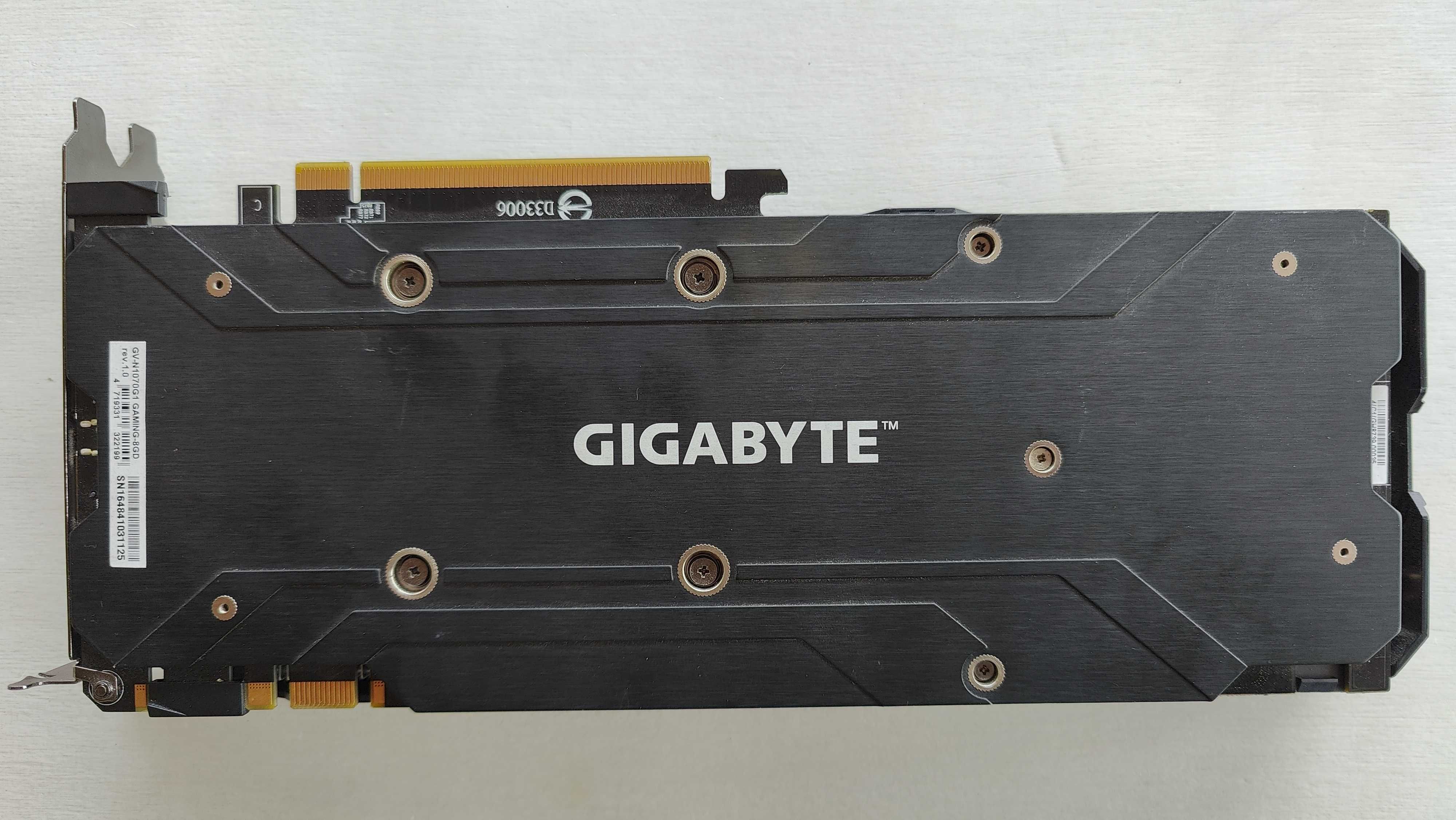 Placa Gráfica Gigabyte GeForce GTX 1070  8GB