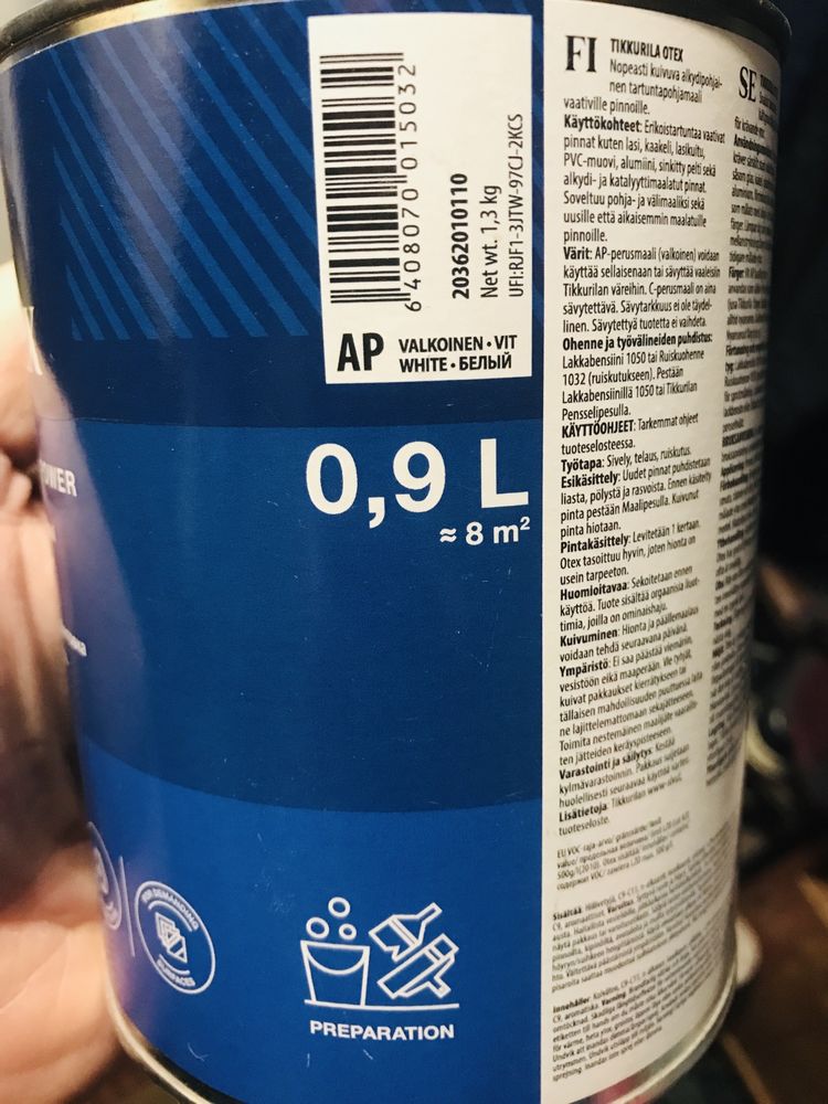 Грунт 1 шт. адгезійний для складних основ Tikkurila Otex (0,9 л)