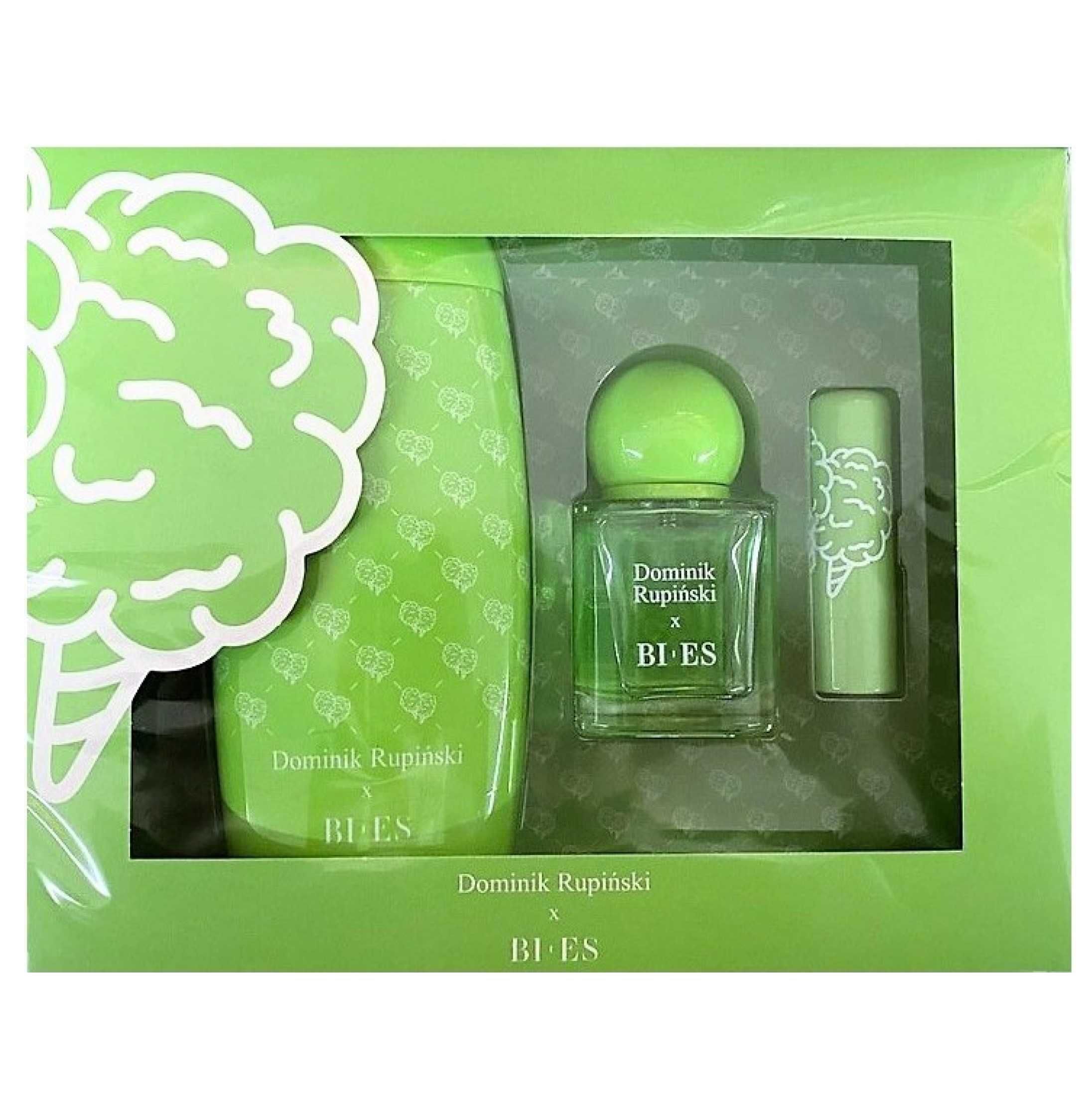 2 x ZESTAW Perfumy Żel Pomadka ORANGE + GREEN Dominik Rupiński Bi-Es