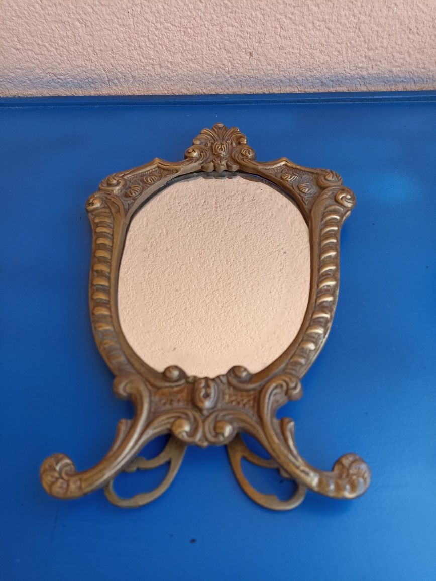 Moldura espelho antiga em latão