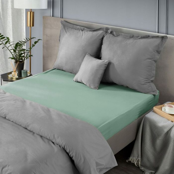 Prześcieradło Satynowe Bawełniane z Gumką Jednolite Nova3/200x220