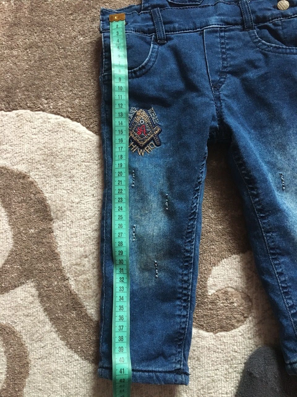 Детский джинсовый комбинезон на (1-1.5 года)