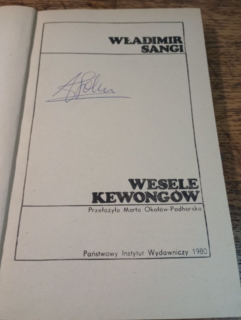 Wesele Kewongów. Władimir Sangi. KIK