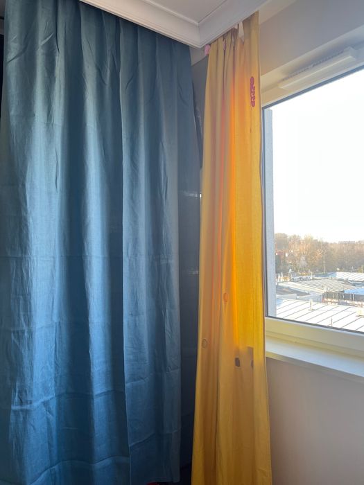Lniane zasłony Ikea 2 sztuki
