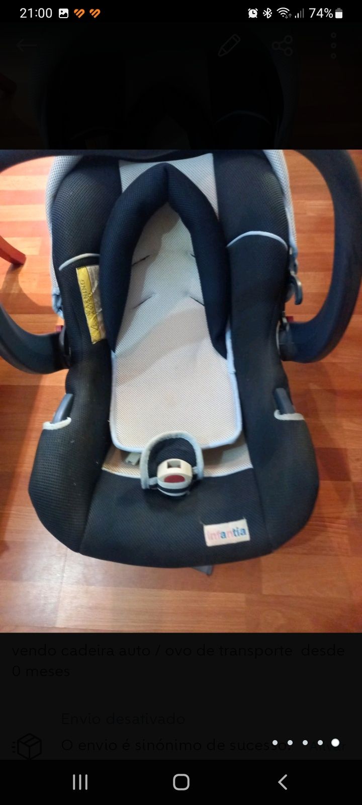 Cadeira auto /ovo de bebé