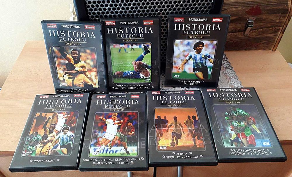 Sport kolekcjonerski zestaw HISTORIA FUTBOLU 7 x DVD - box