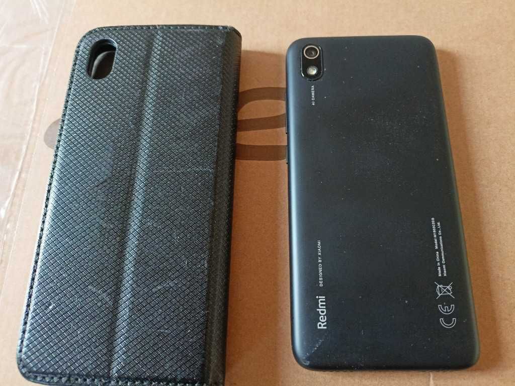 XIAOMI Redmi 7A 2/32 Black, Dual Sim, Etui zamykane 2xładowarka